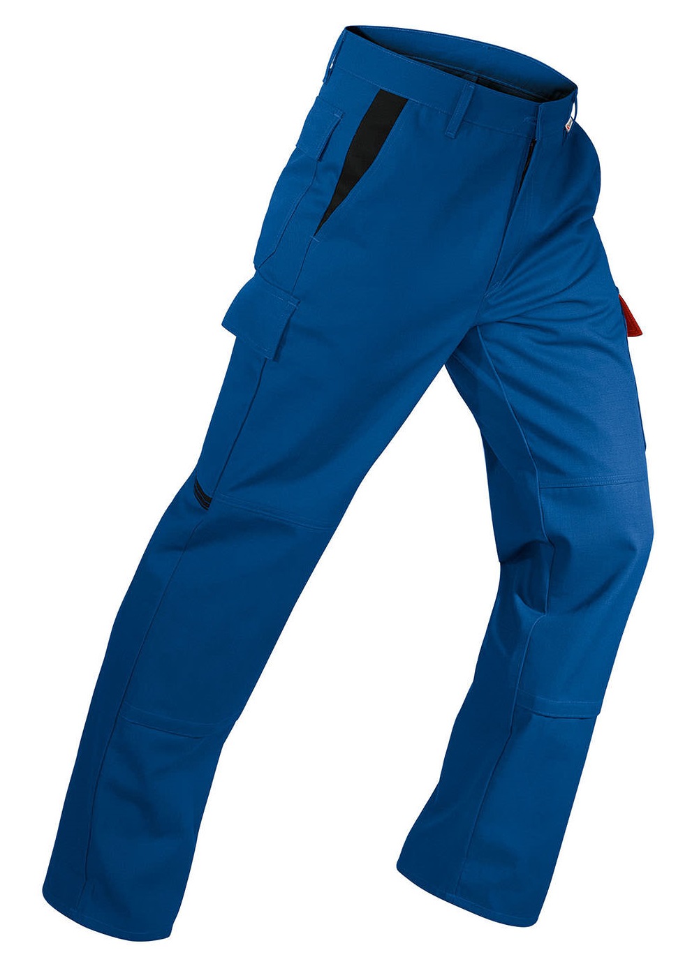 KEMPEL Bundhose Arbeitshose Berufshose Workerhose Arbeitskleidung Berufskleidung kornblau rot ca 340g
