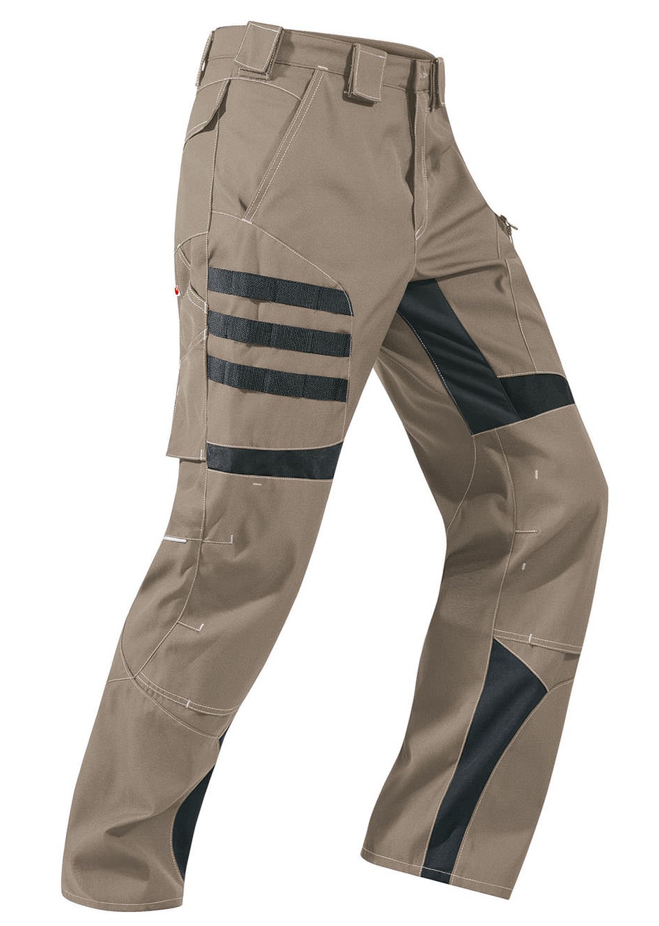 KEMPEL Bundhose Arbeitshose Berufshose Workerhose Arbeitskleidung Berufskleidung beige schwarz ca 260g