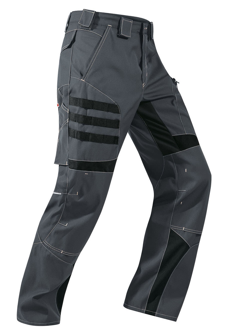 Gr.58 KEMPEL Bundhose Arbeitshose Berufshose Workerhose Arbeitskleidung Berufskleidung dunkelgrau schwarz ca 260g