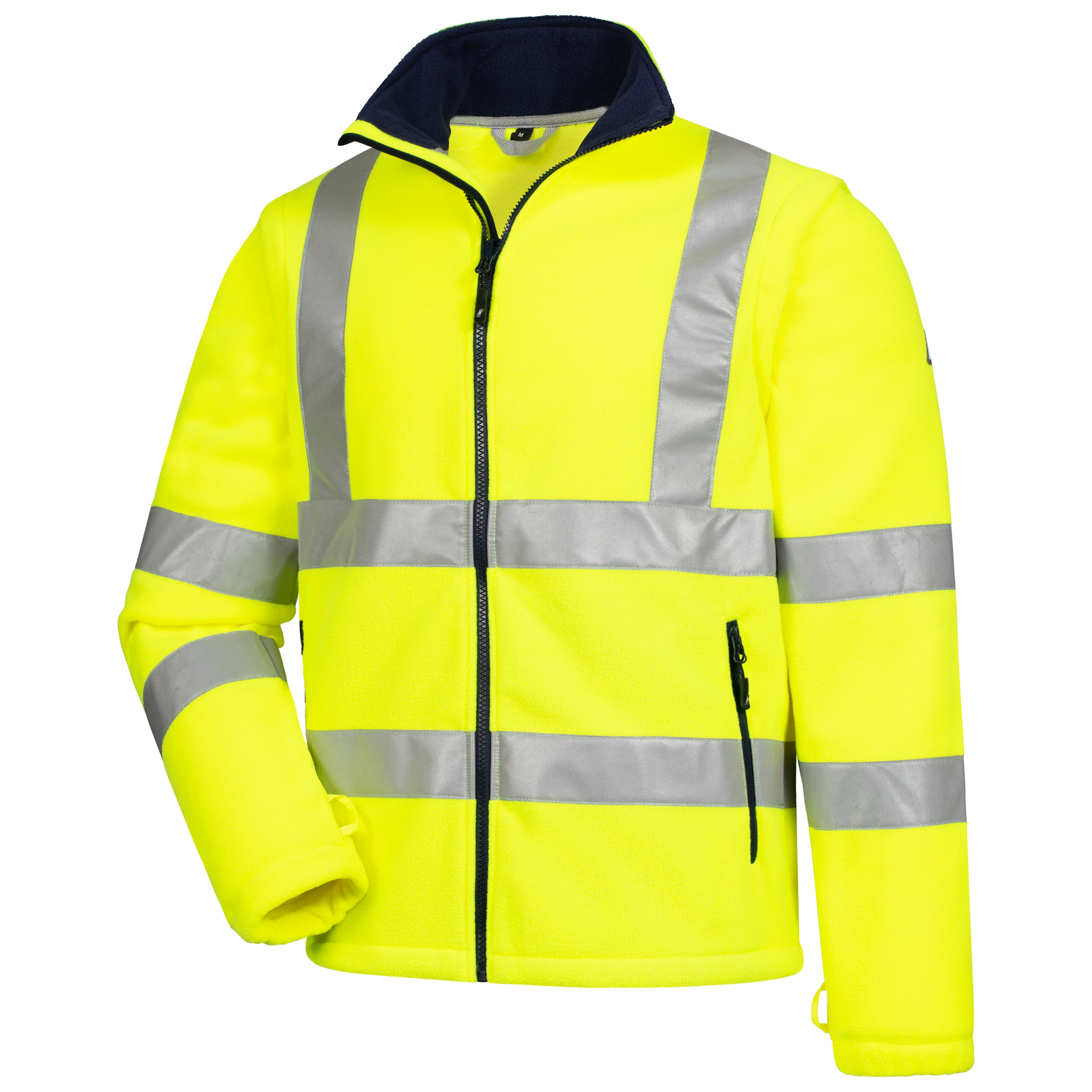 NITRAS-Warn-Fleecejacke MOTION TEX VIZ, neongelb