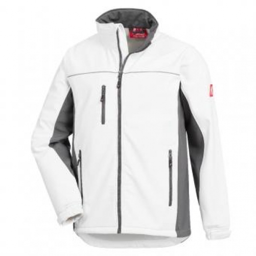 NITRAS Kälteschutz, MOTION TEX LIGHT, Softshelljacke, weiß / grau