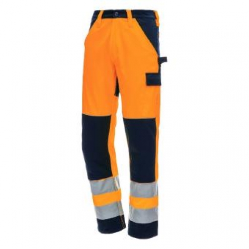 NITRAS motion tex viz, Warnschutz - Arbeitshose, Bundhose