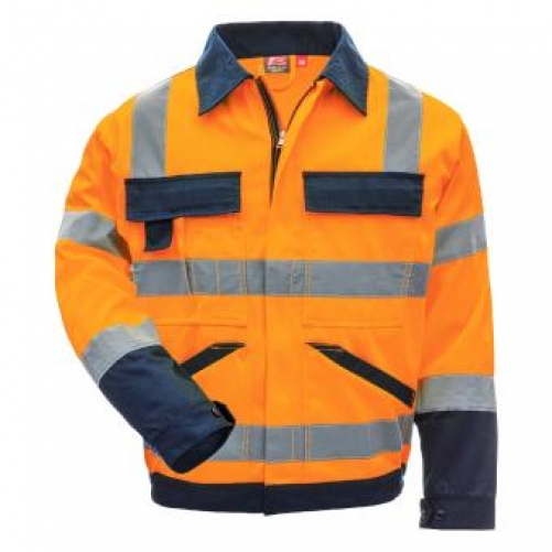 NITRAS motion tex viz, Warnschutz - Arbeitsjacke