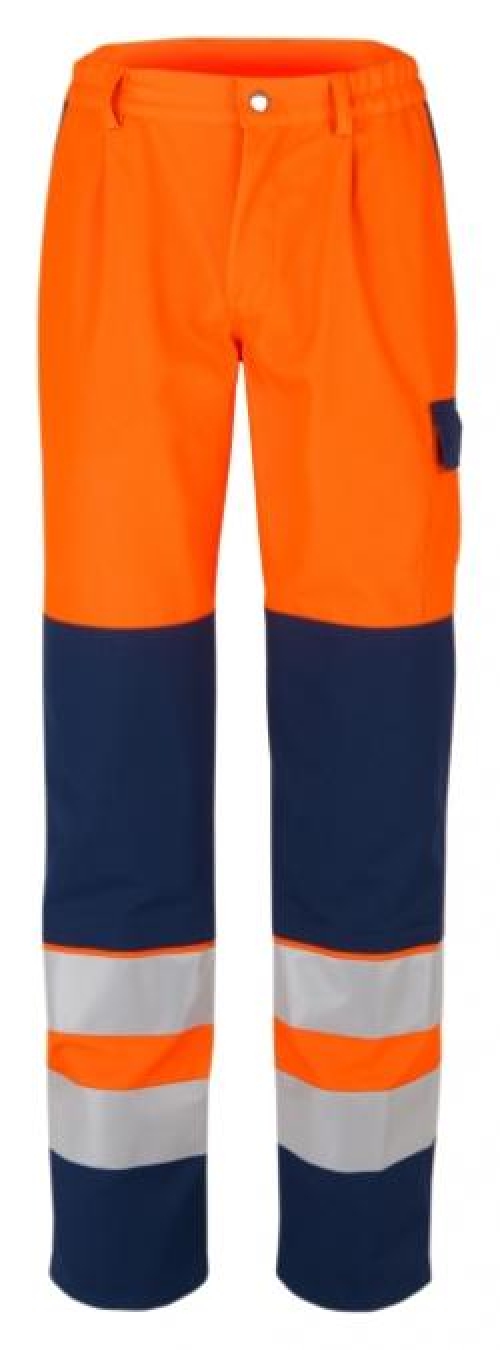 BEB-Warnschutz, Warn-Bund-Hose, 270 g/m², warnorange/marine