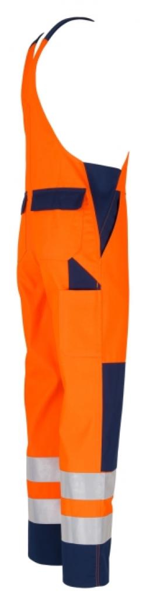 BEB-Warnschutz, Warn-Latz-Hose, 270 g/m², warnorange/marine