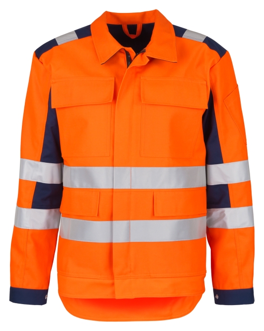 BEB-Warnschutz, Warn-Bund-Jacke, 270 g/m², warnorange/marine