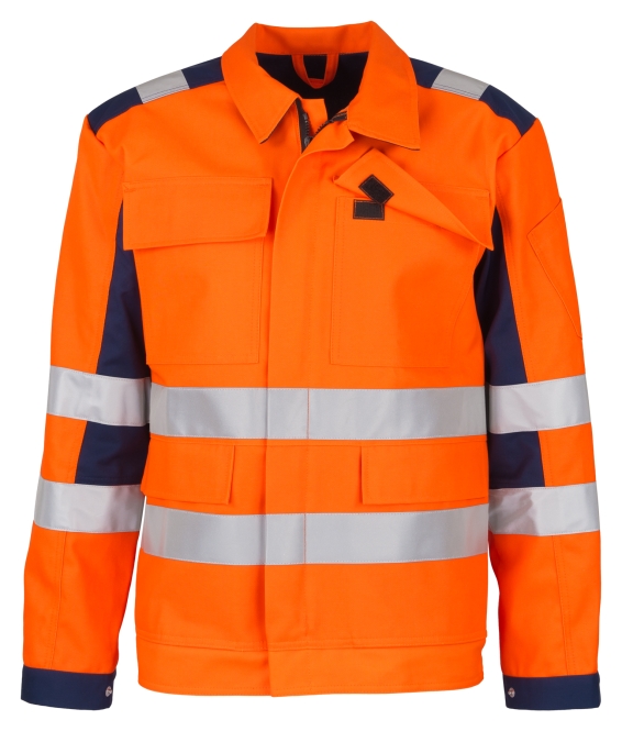 BEB-Warnschutz, Warn-Bund-Jacke, 270 g/m², warnorange/marine