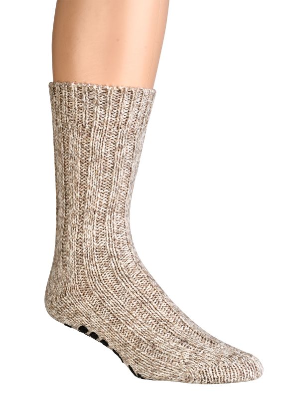 WOWERAT-Workwear, Antirutsch Norwegersocken, STOPP, 3er-Teilung, 2-er Pkg., natur