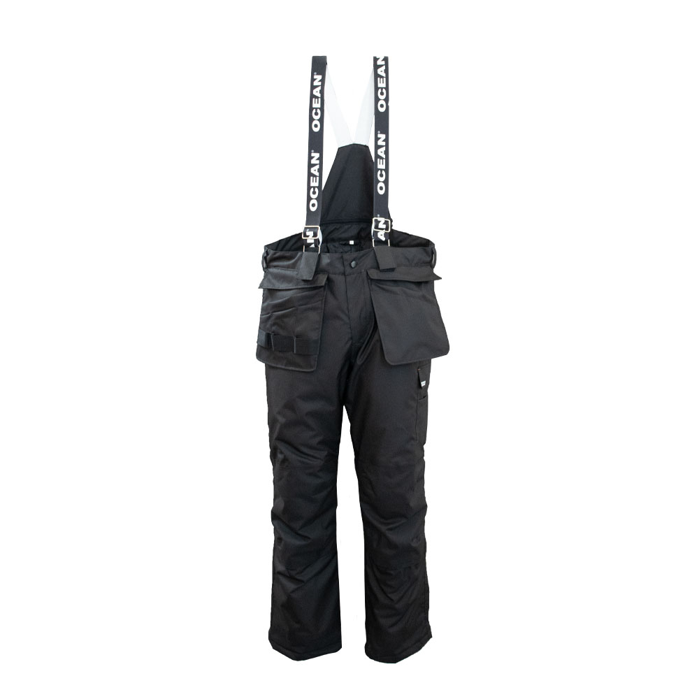 OCEAN-Nässeschutz, Regenschutz, Arbeitshose FARGO mit Hosenträger, 175 g/m², olive