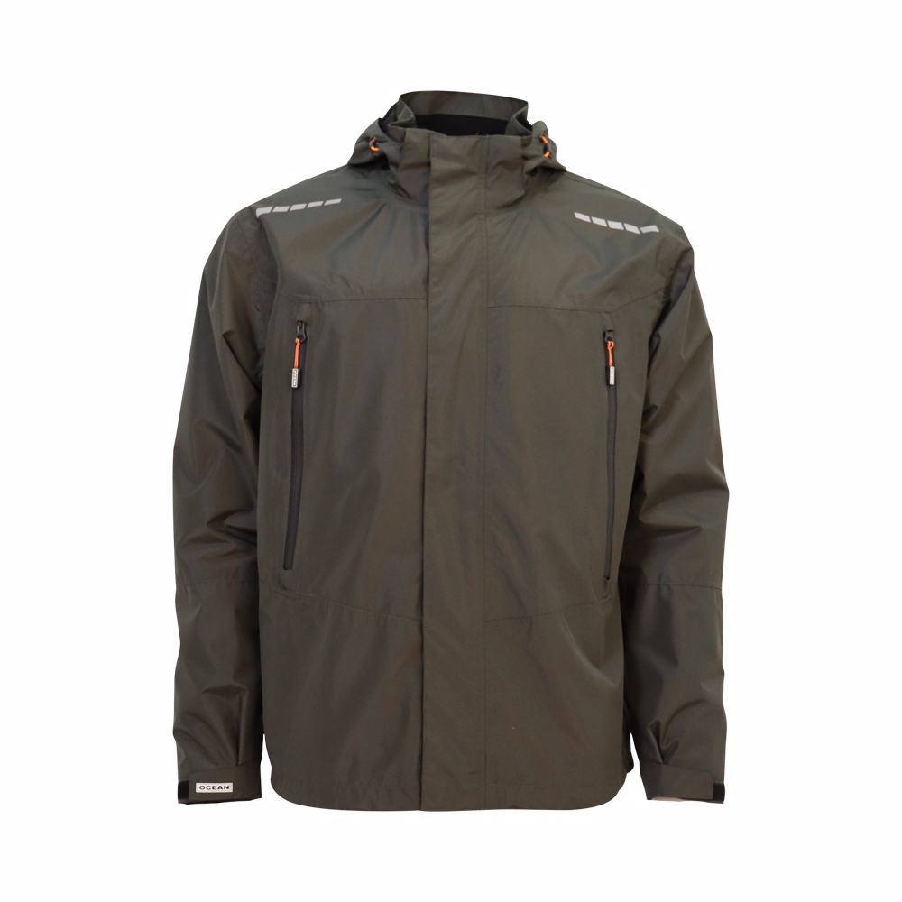 OCEAN-Nässeschutz, Regenschutz, Outdoor-High-Performance-Jacke, 132 g/m², oliv