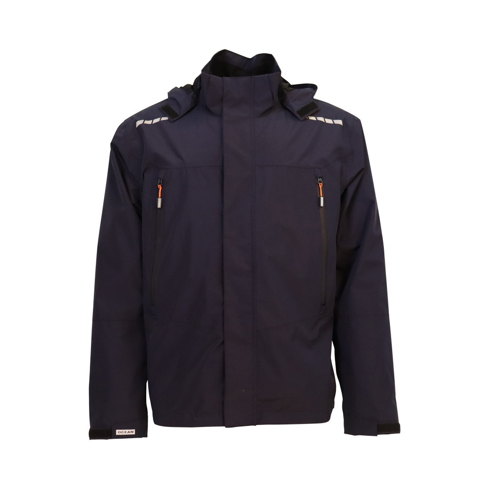 OCEAN-Nässeschutz, Regenschutz, Outdoor-High-Performance-Jacke, 132 g/m², schwarz