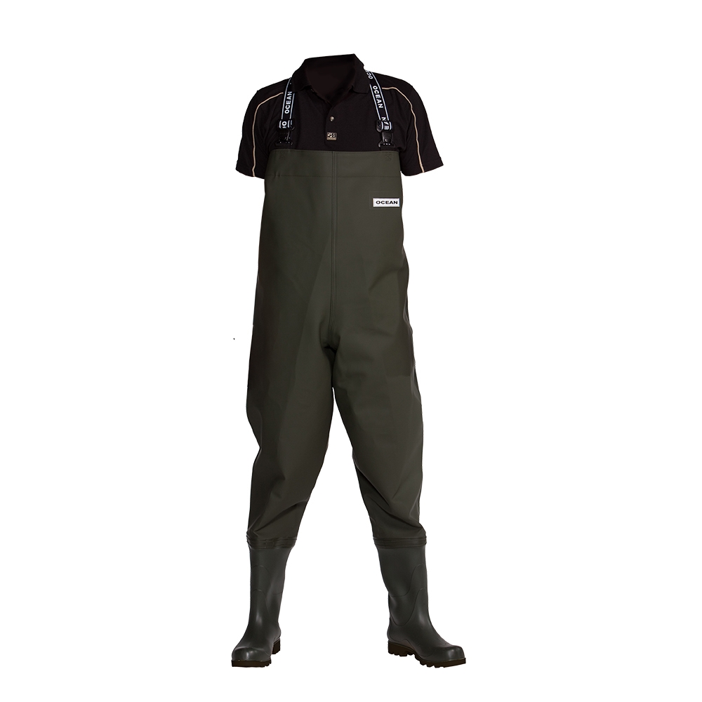 OCEAN-Nässeschutz, Regenschutz, Original-Wathose S5, 500g/m², dunkeloliv