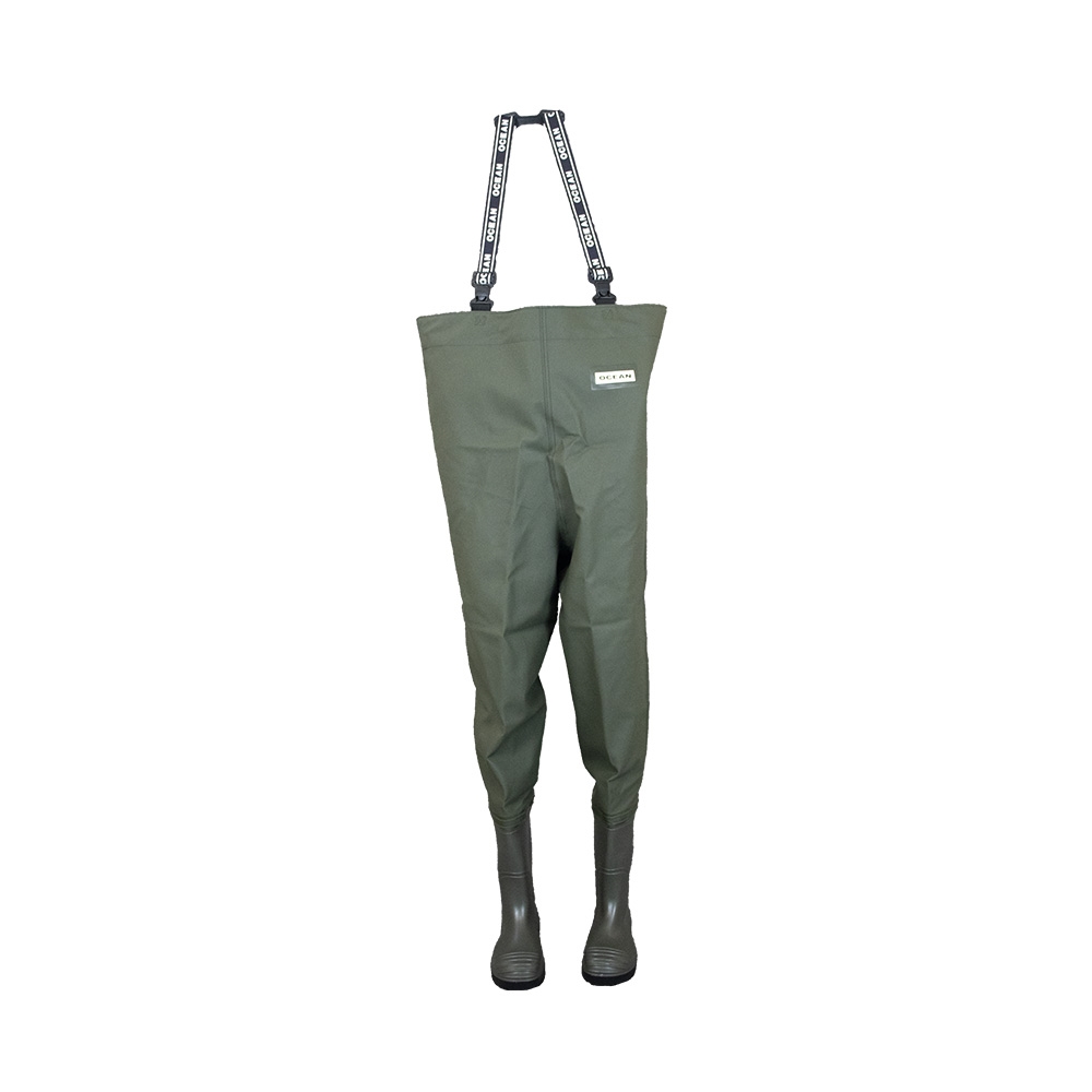 OCEAN-Nässeschutz, Regenschutz, Deluxe-Waders-Wathose S5, 700g/m², dunekloliv