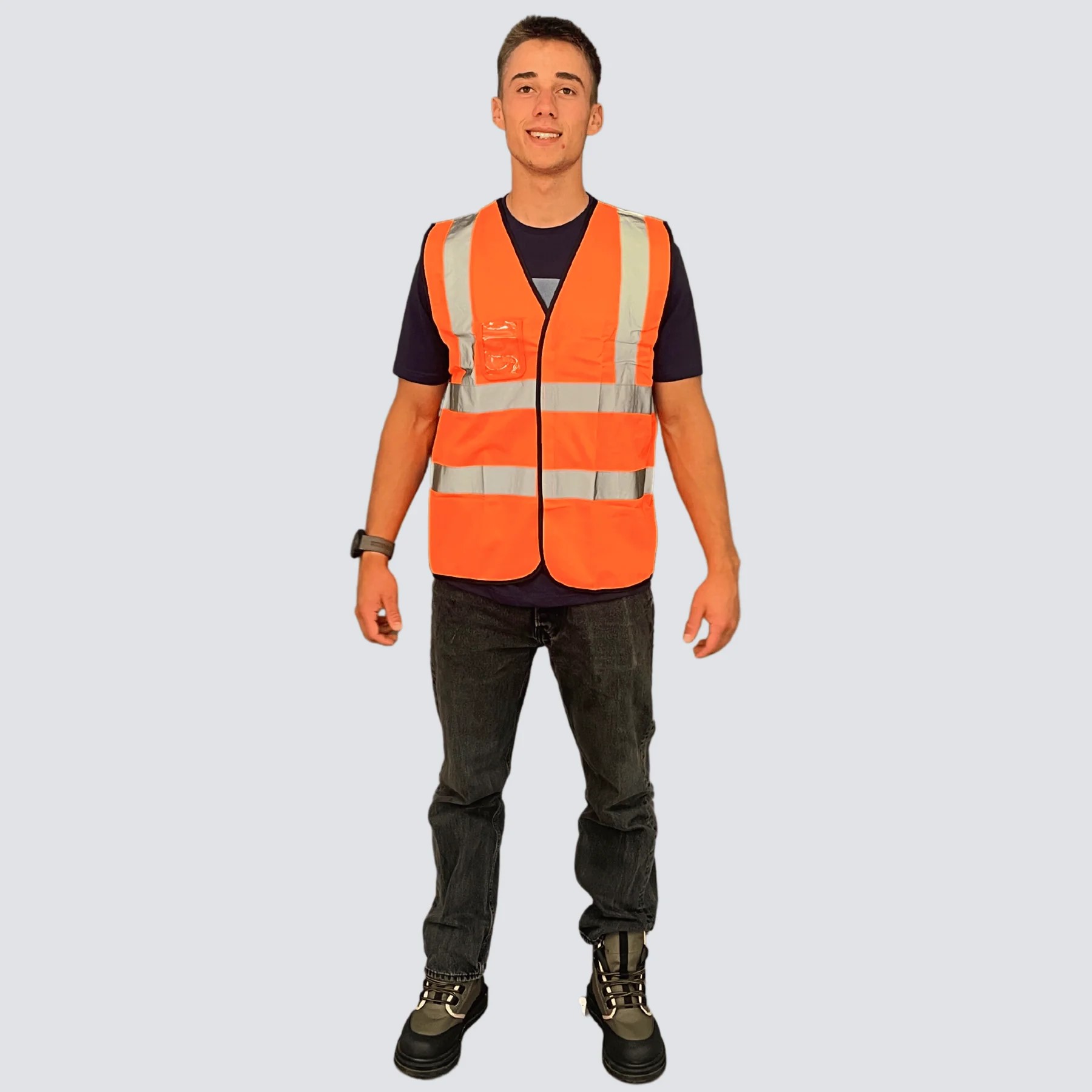 OCEAN-Safety-Weste mit Schulterreflex, neonorange