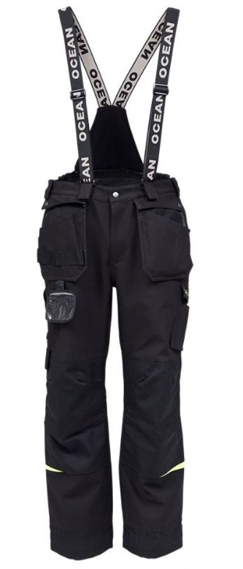 OCEAN-Nässeschutz, Regenschutz, Abeko-Arbeitshose, Rocky Stretch, schwarz