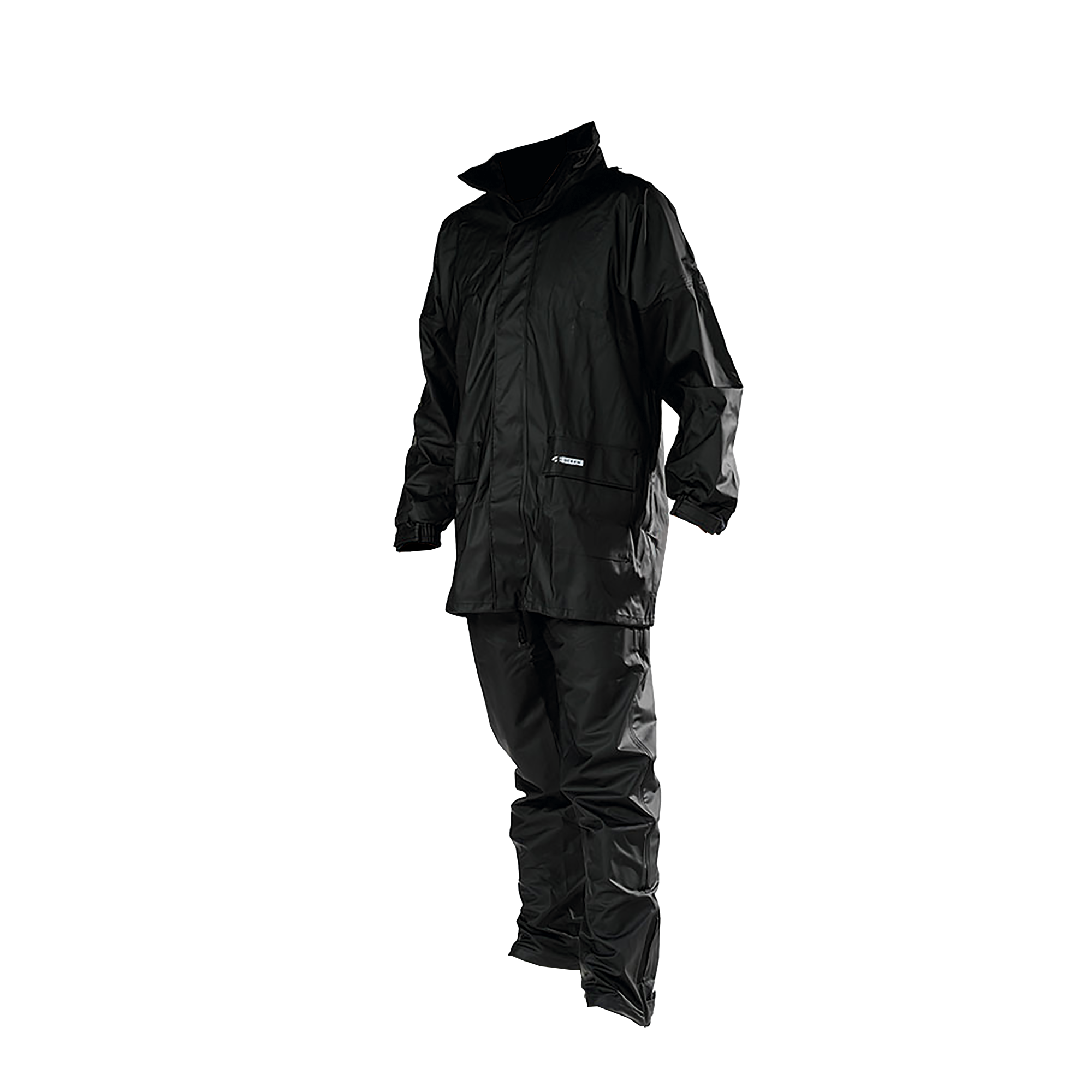 OCEAN-Nässeschutz, Regenschutz, Regenanzug (Jacke+Hose), Weather Comfort, 210 g/m², schwarz