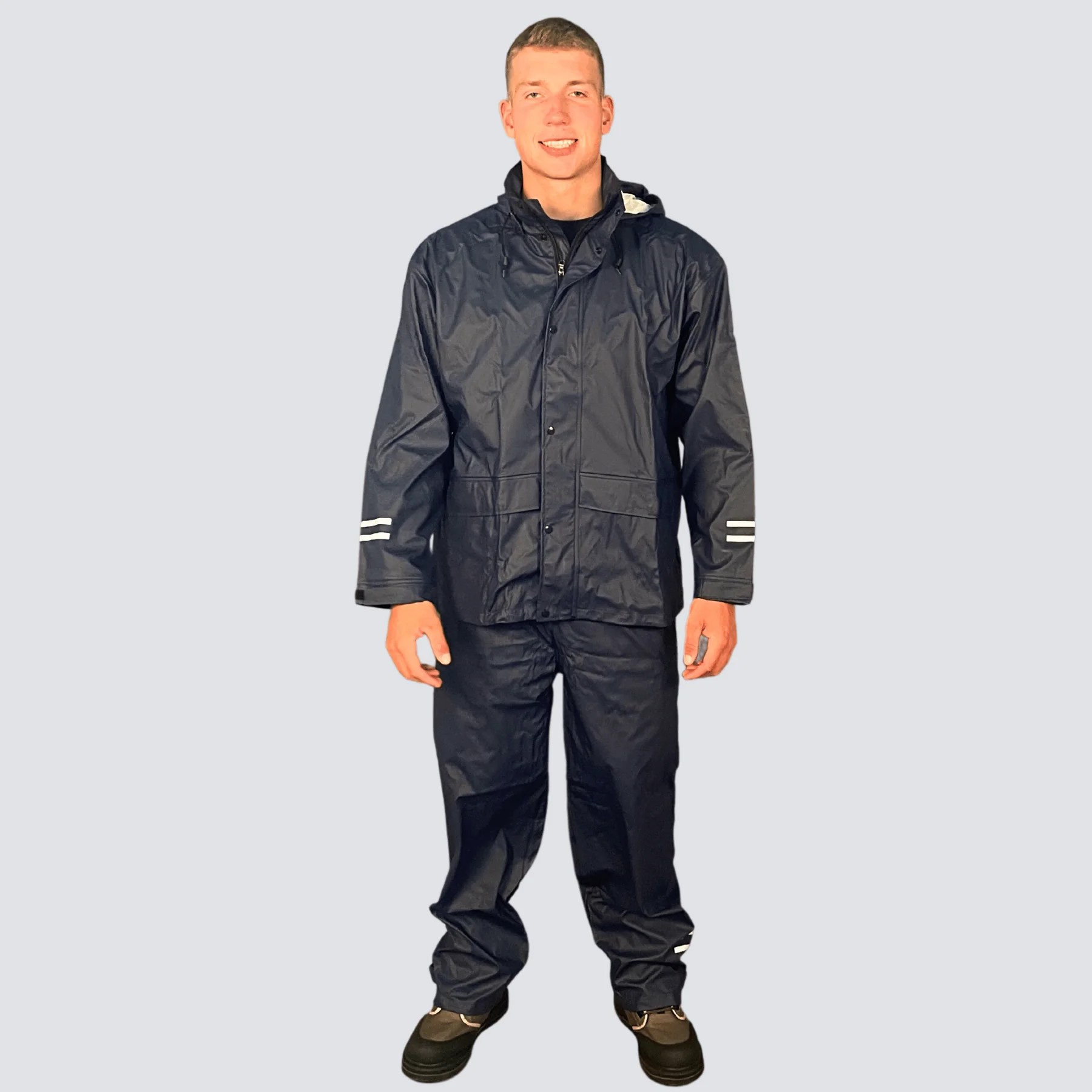 OCEAN-Nässeschutz, Regenschutz, Regenanzug (Jacke+Hose), Charlie, 170 g/m², marine