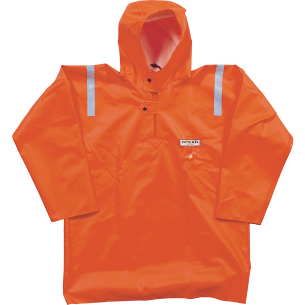 OCEAN-Nässeschutz, Regenschutz, Fischerbluse, warnorange
