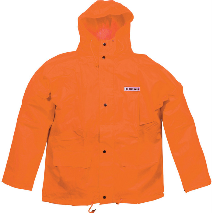 Gr.7XL OCEAN-Fischerbluse, Offshore Heavy, warnorange