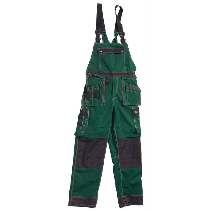 Gr.4XL OCEAN-Workwear, Arbeits-Berufs-Latz-Hose, Thor, 320g/m², grün