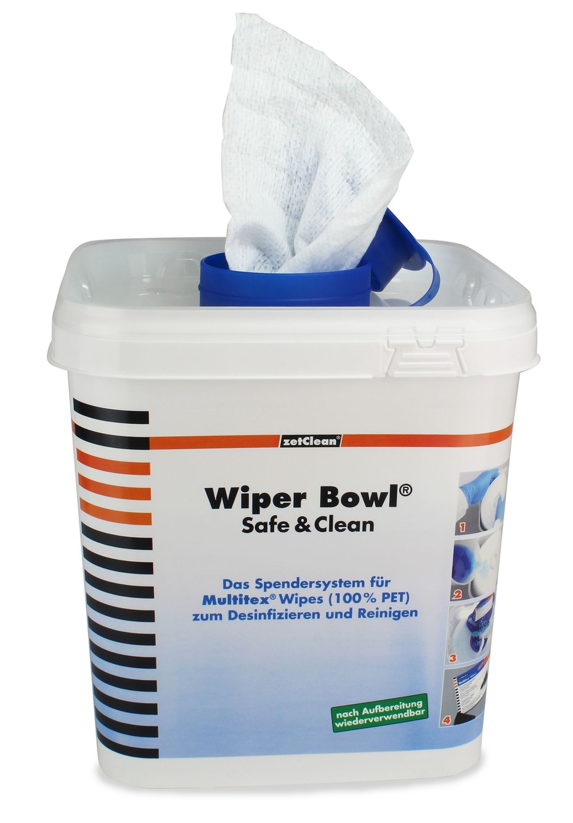 ZVG-Spendereimer, ECKIG, für Wi Bowl Safe & Clean
