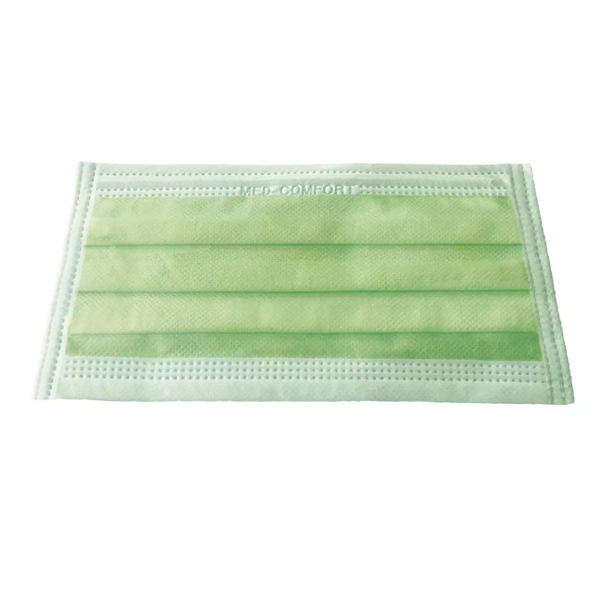 AMPRI-Einwegschutz, Einweg-Mundschutz, MED COMFORT, 3-lagig zum Binden, VE = Pkg. á 50 Stück, limette