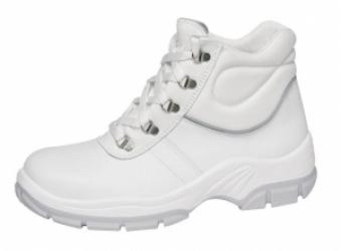 Gr.48 ABEBA-Protektor Line-S2-Damen- u. Herrensicherheitsschnürstiefel, weiß, Größe: 48