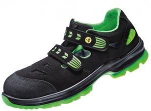 ATLAS-Footwear, S1-Sicherheits-Arbeits-Berufs-Schuhe, Halbschuhe, SL 20 green, Weite 14, schwarz/grün, Größe: 47