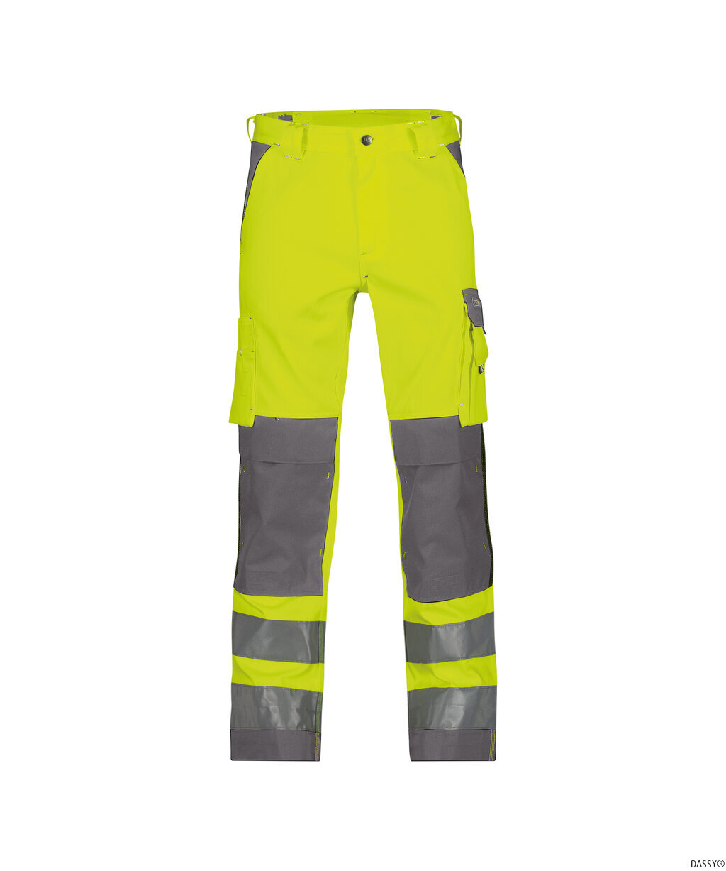 DASSY-Warnschutz, Warn-Bundhose BUFFALO  gelb/grau