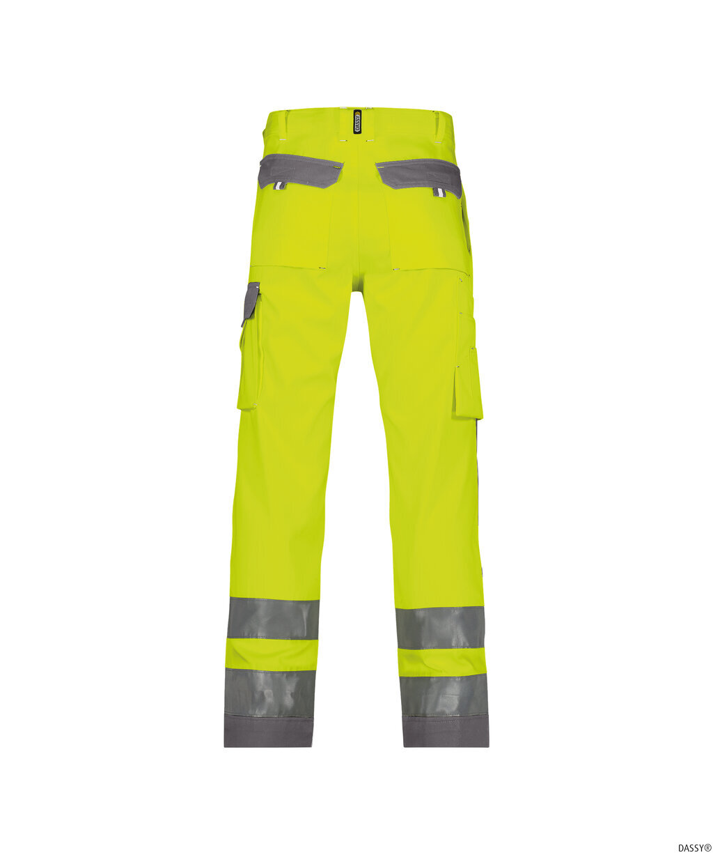 DASSY-Warnschutz, Warn-Bundhose BUFFALO  gelb/grau