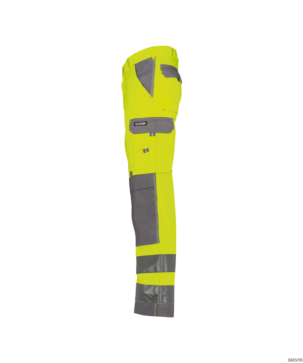 DASSY-Warnschutz, Warn-Bundhose BUFFALO  gelb/grau