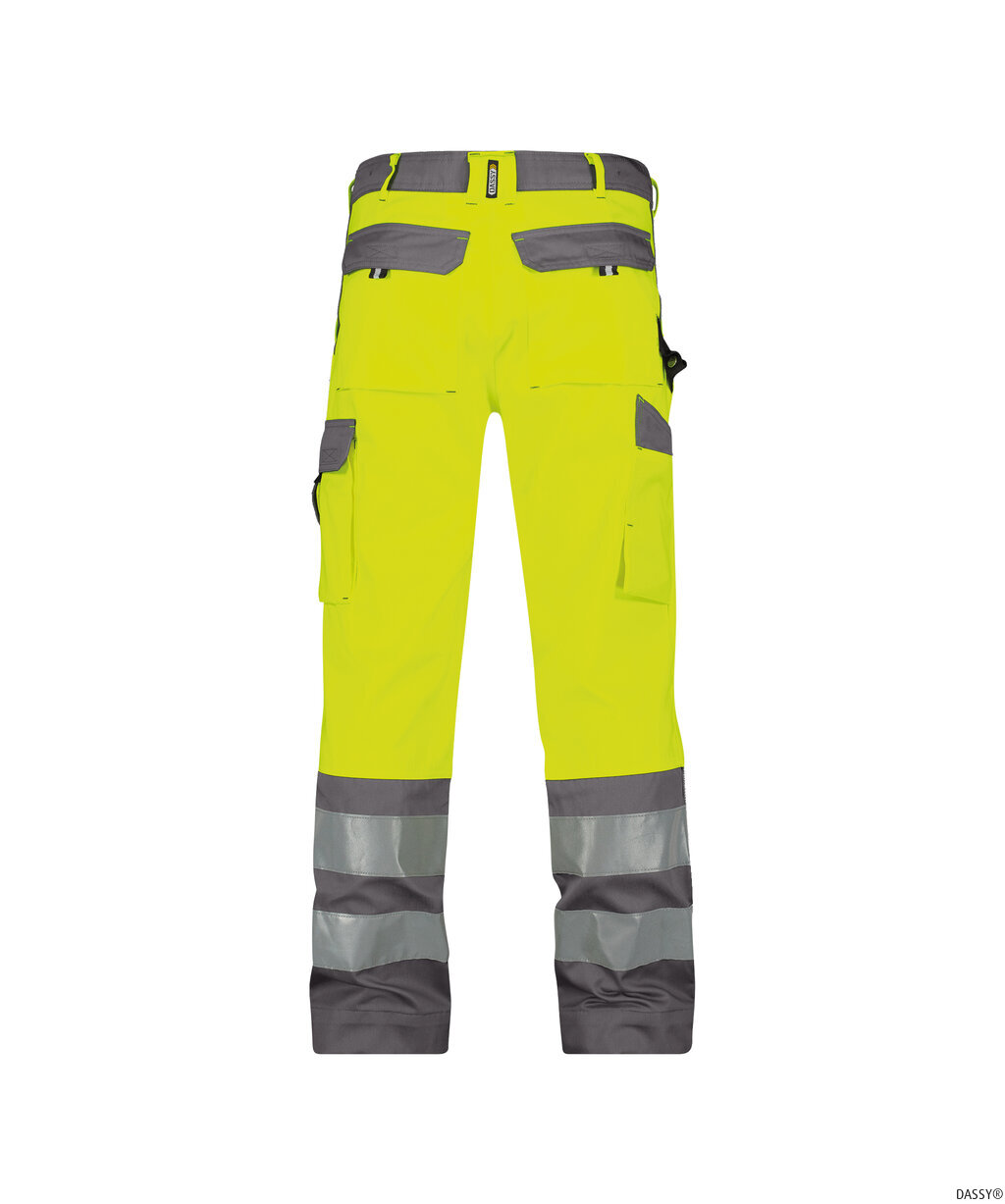 DASSY-Warnschutz, Warn-Bundhose LANCASTER gelb/grau