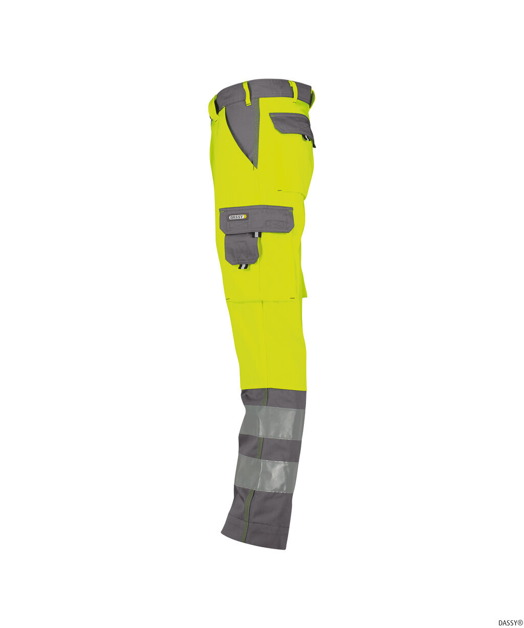 DASSY-Warnschutz, Warn-Bundhose LANCASTER gelb/grau