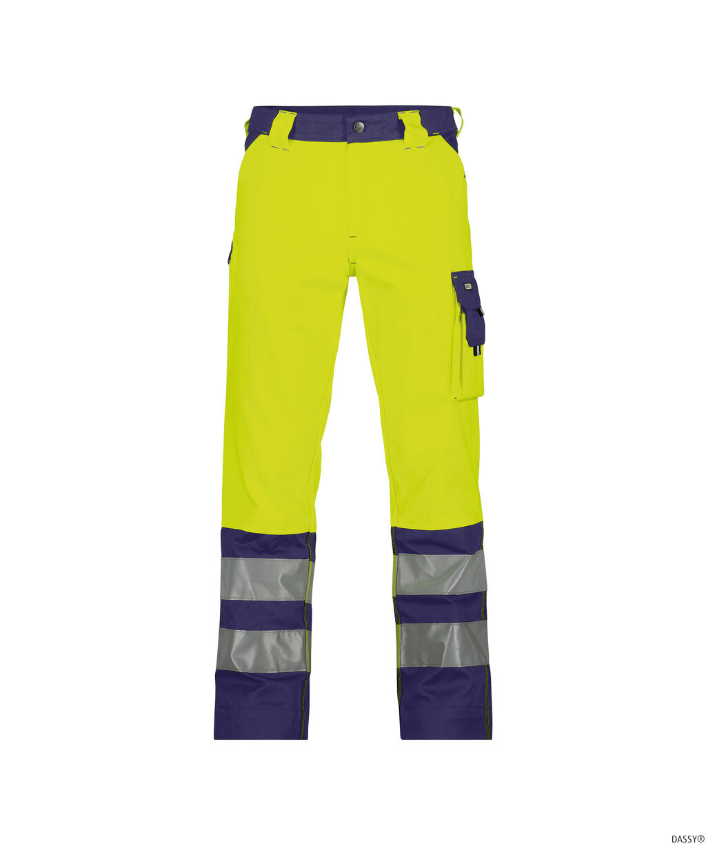 DASSY-Warnschutz, Warn-Bundhose LANCASTER gelb/dunkelblau
