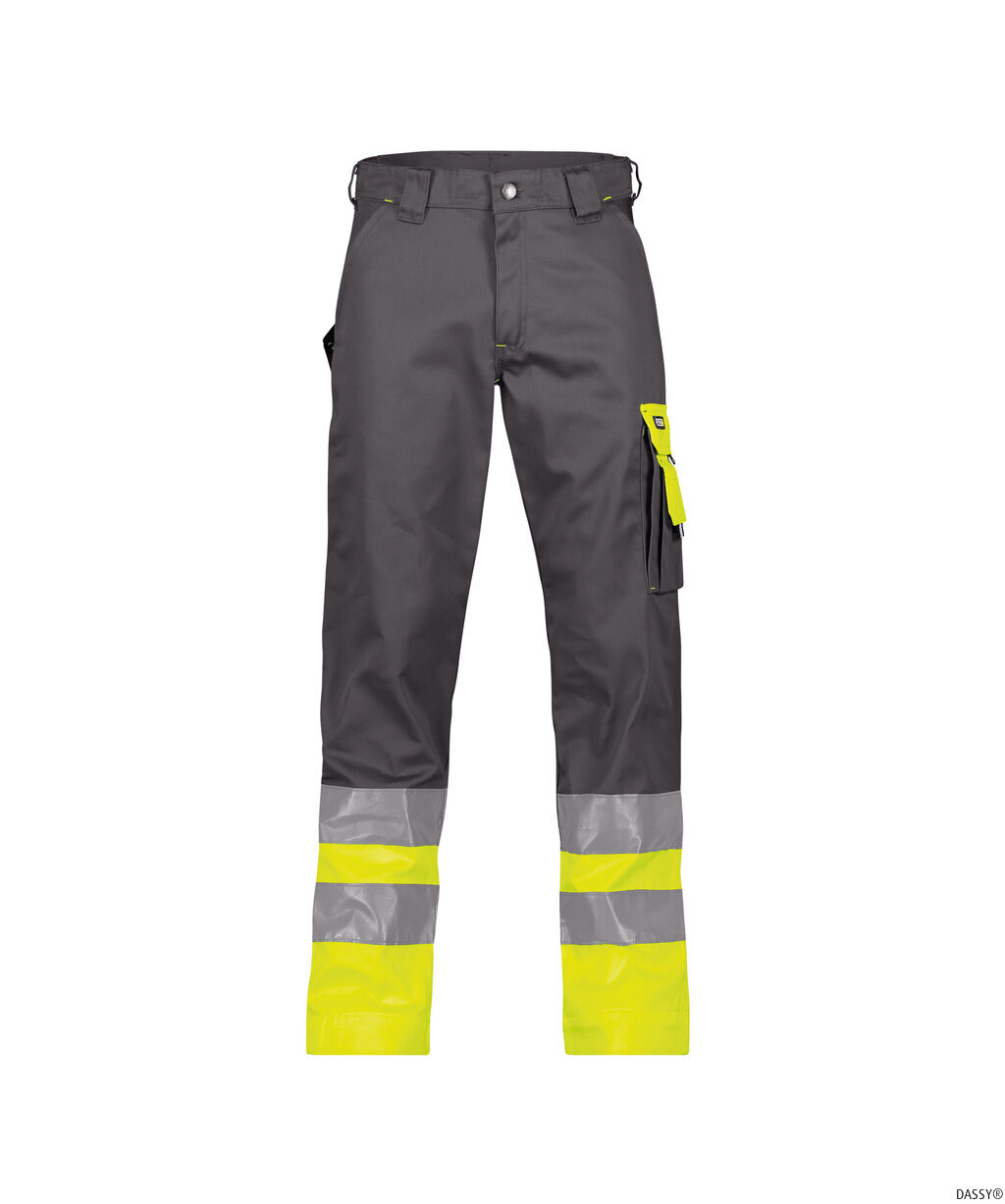 DASSY-Warnschutz, Warn-Bundhose OMAHA , grau/gelb