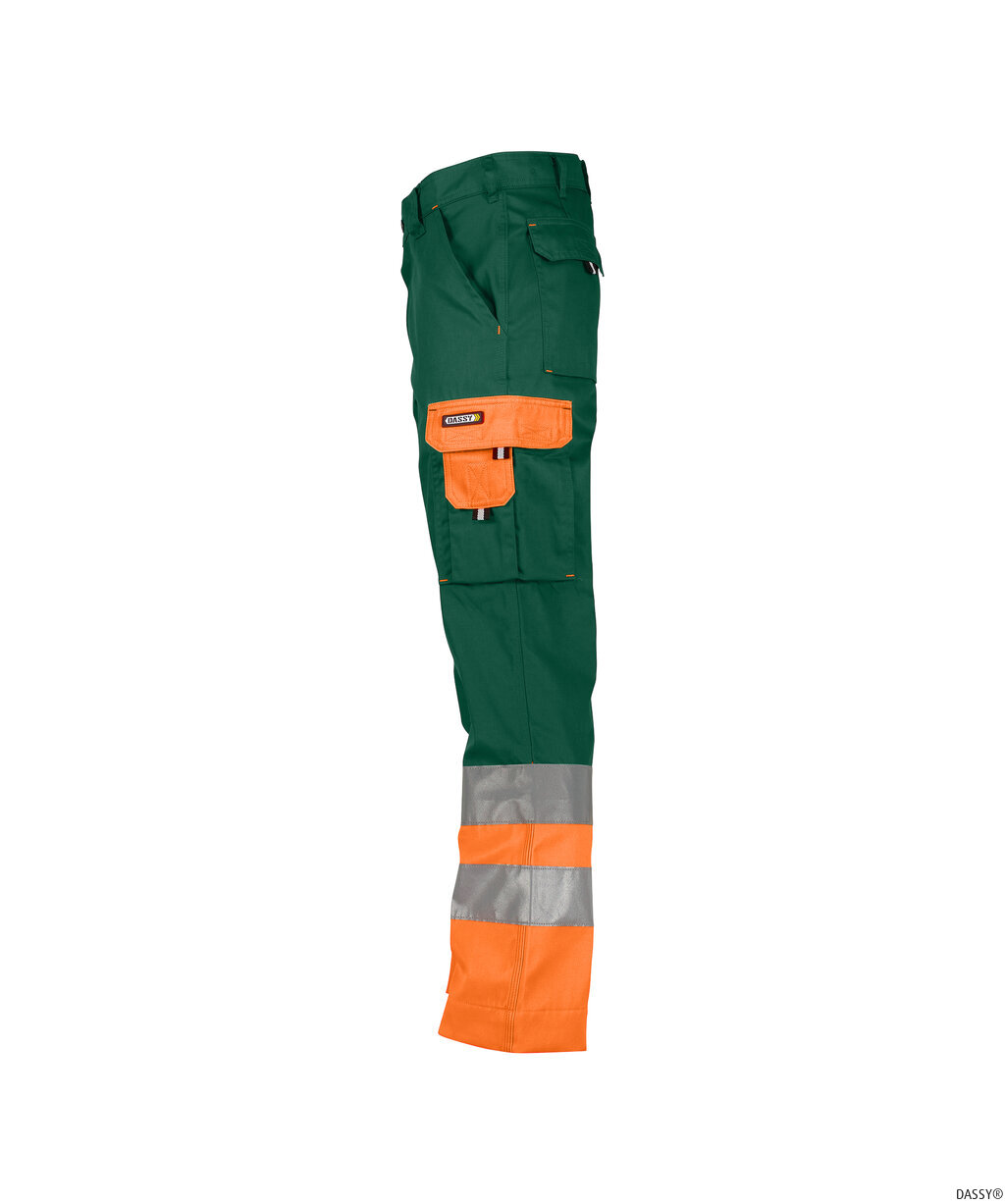 DASSY-Warnschutz, Warn-Bundhose OMAHA , orange/grün
