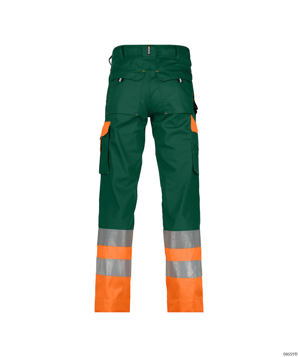 DASSY-Warnschutz, Warn-Bundhose OMAHA , orange/grün
