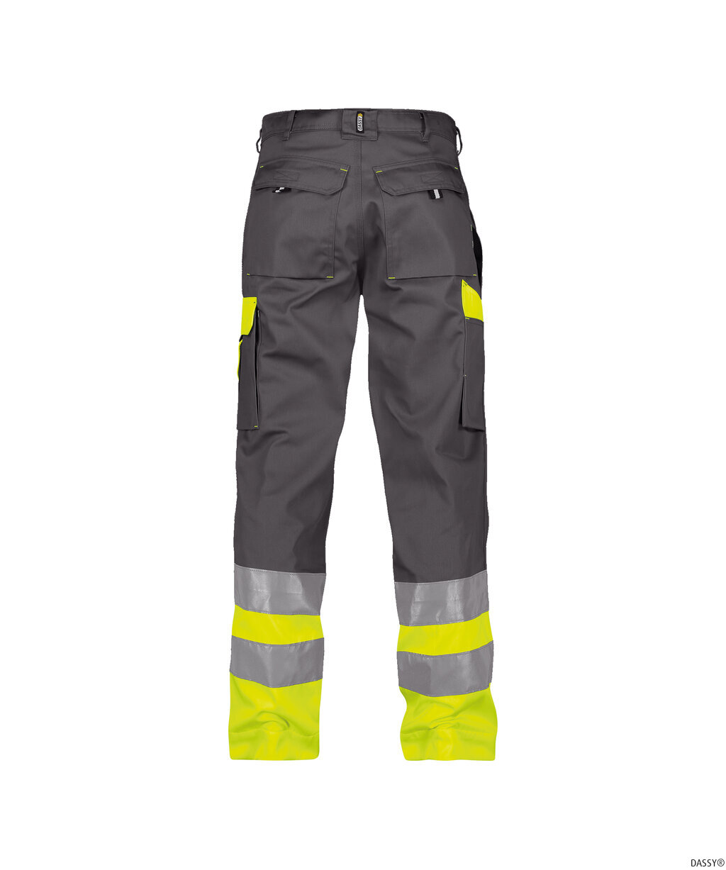 DASSY-Warnschutz, Warn-Bundhose OMAHA , gelb/grau