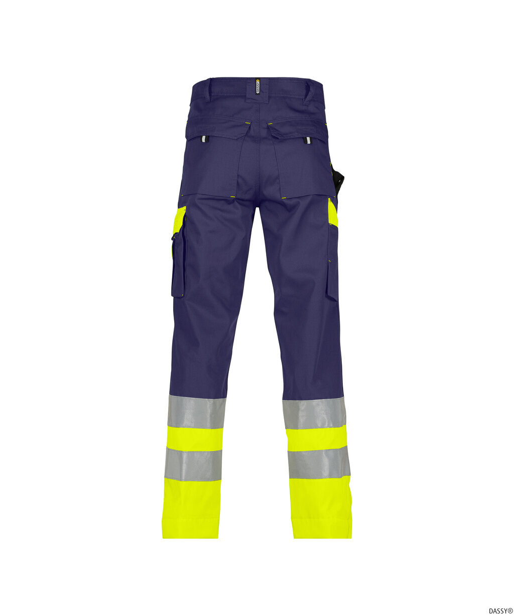 DASSY-Warnschutz, Warn-Bundhose OMAHA , gelb/dunkelblau