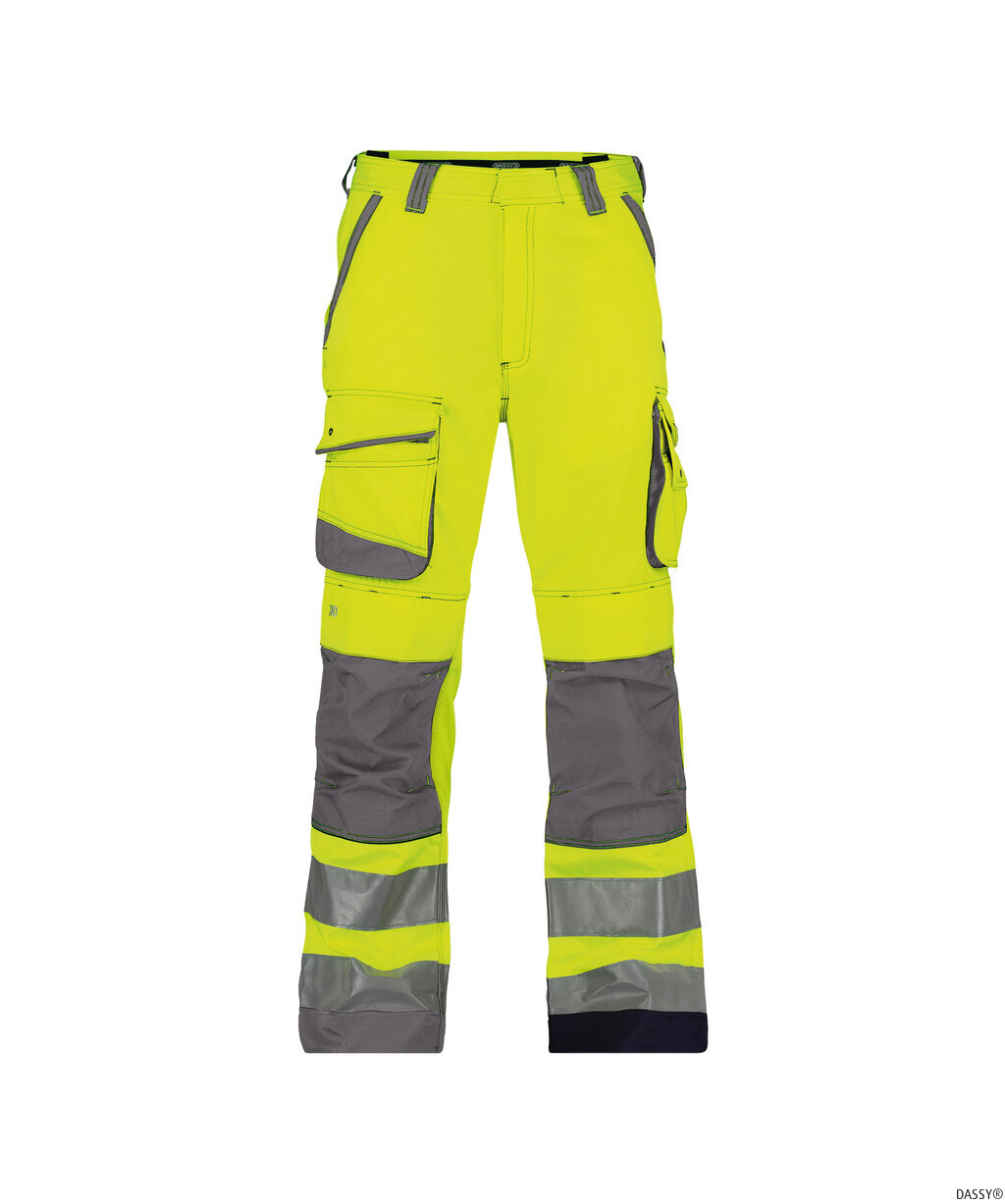 DASSY-Warnschutz, Warn-Bundhose CHICAGO , gelb/grau