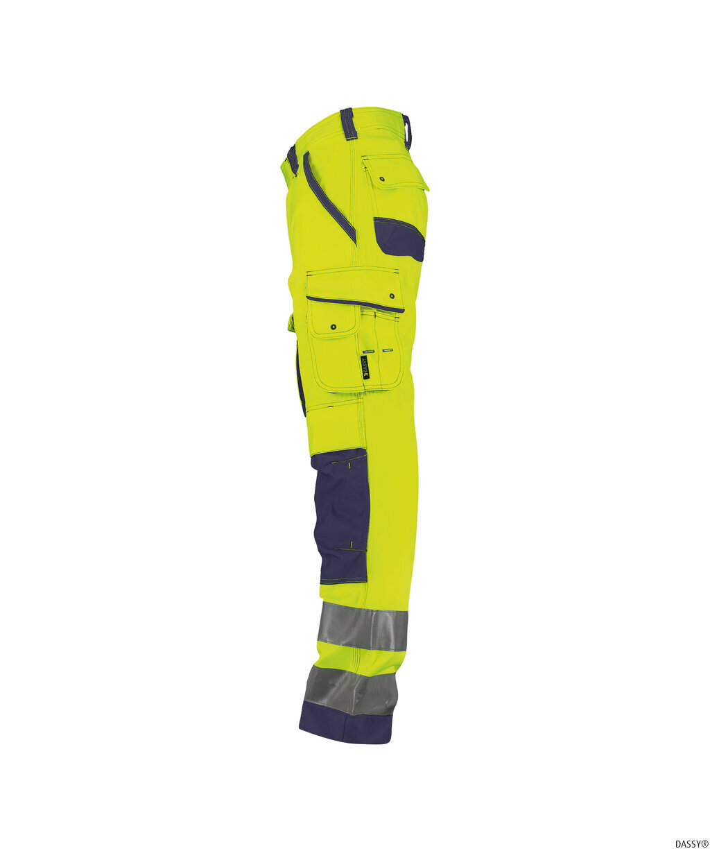 DASSY-Warnschutz, Warn-Bundhose CHICAGO , gelb/dunkelblau
