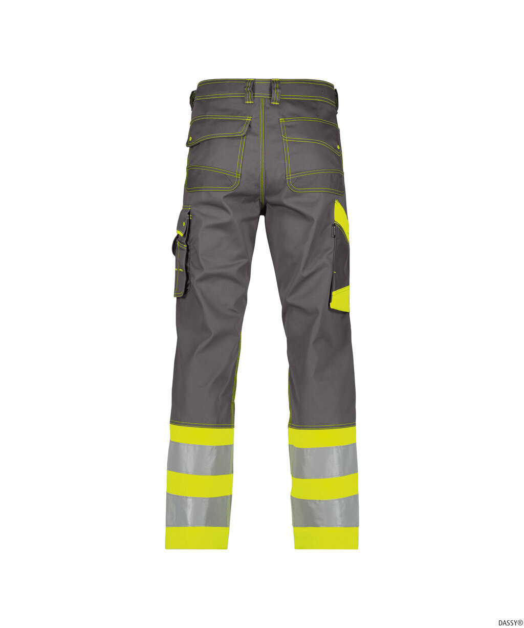 DASSY-Warnschutz, Warn-Bundhose PHOENIX , gelb/grau