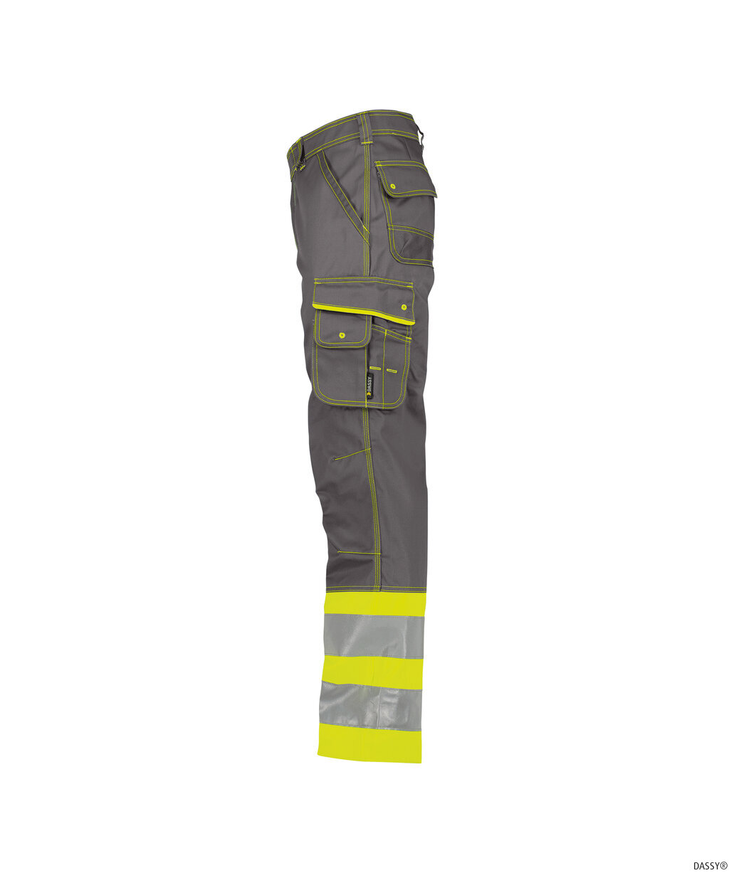 DASSY-Warnschutz, Warn-Bundhose PHOENIX , gelb/grau
