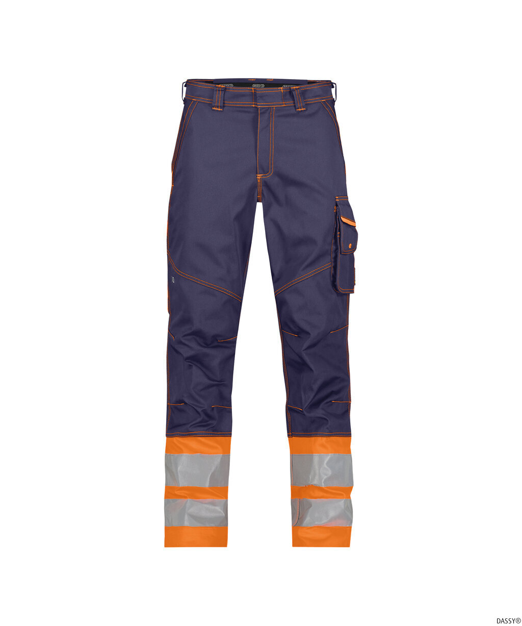 DASSY-Warnschutz, Warn-Bundhose PHOENIX , orange/dunkelblau