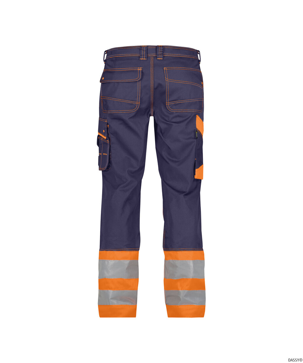 DASSY-Warnschutz, Warn-Bundhose PHOENIX , orange/dunkelblau