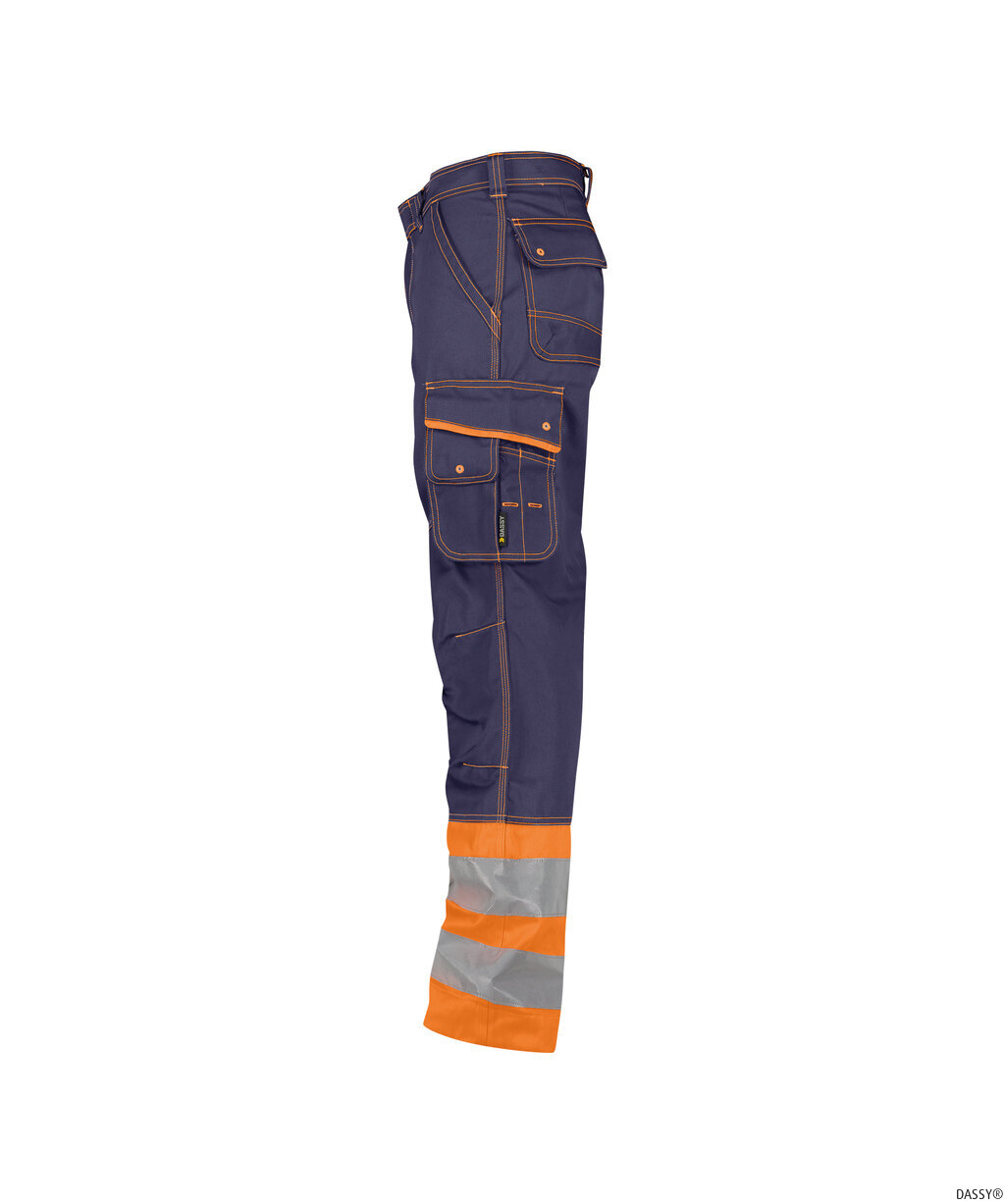 DASSY-Warnschutz, Warn-Bundhose PHOENIX , orange/dunkelblau