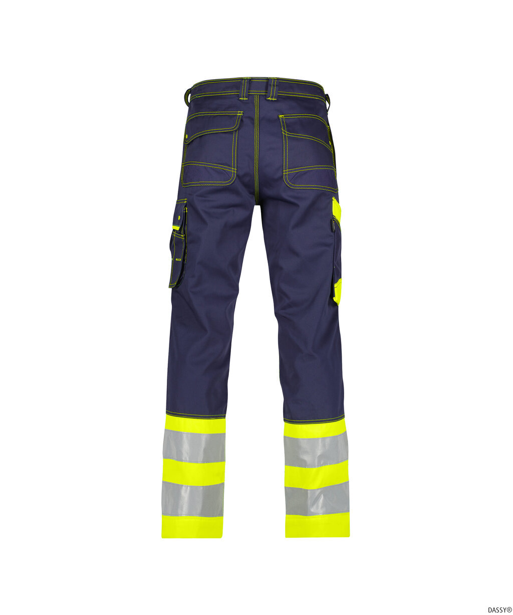 DASSY-Warnschutz, Warn-Bundhose PHOENIX , gelb/dunkelblau