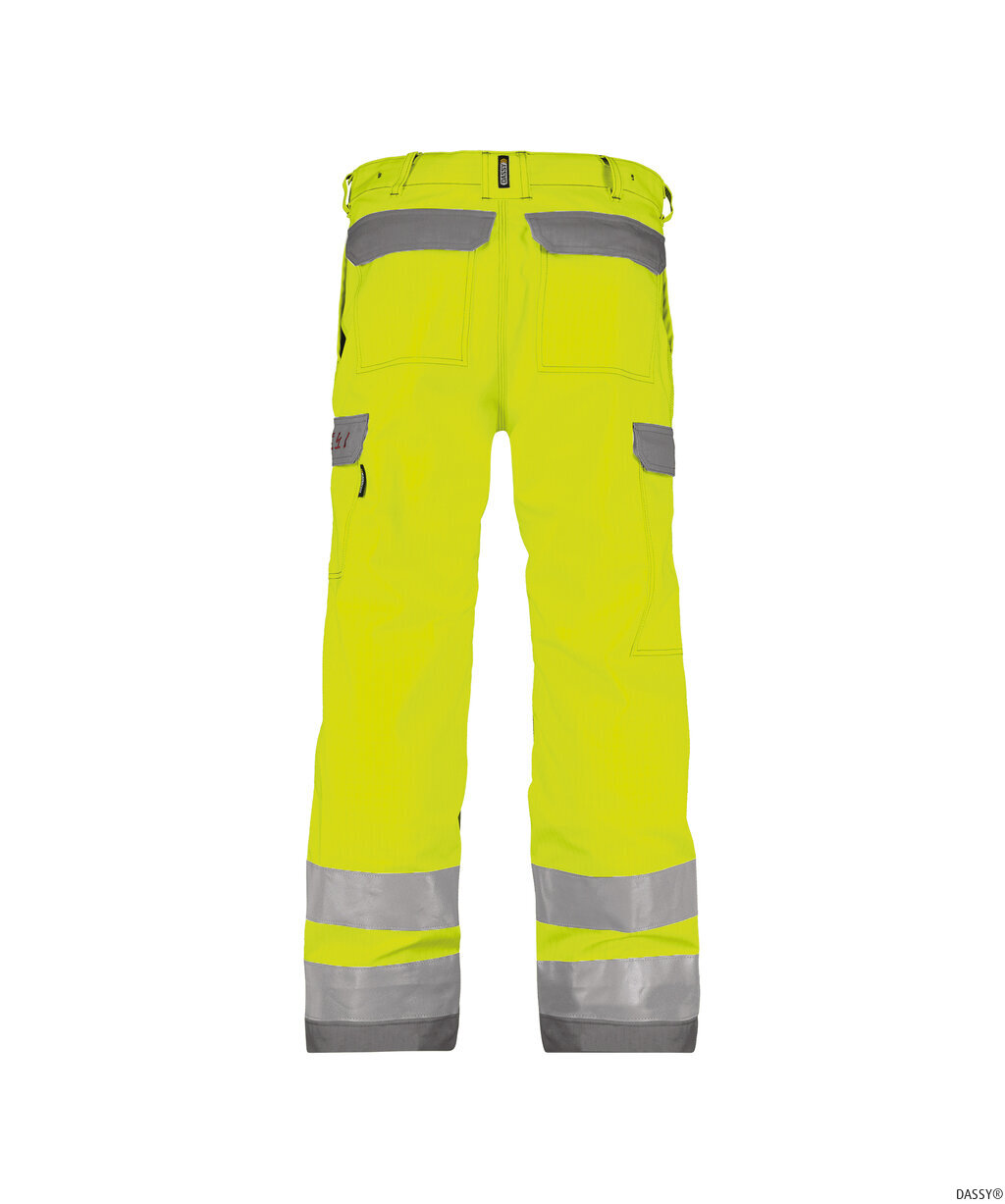 DASSY-Warnschutz, Warn-Bundhose MANCHESTER  gelb/grau