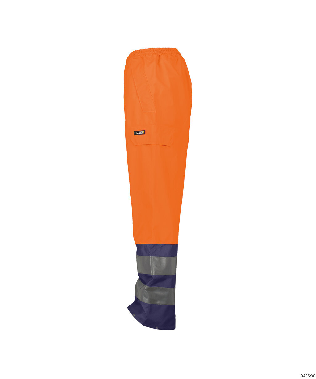 DASSY-Warnschutz, Regen-Warn-Bundhose SOLA,   orange/dunkelblau