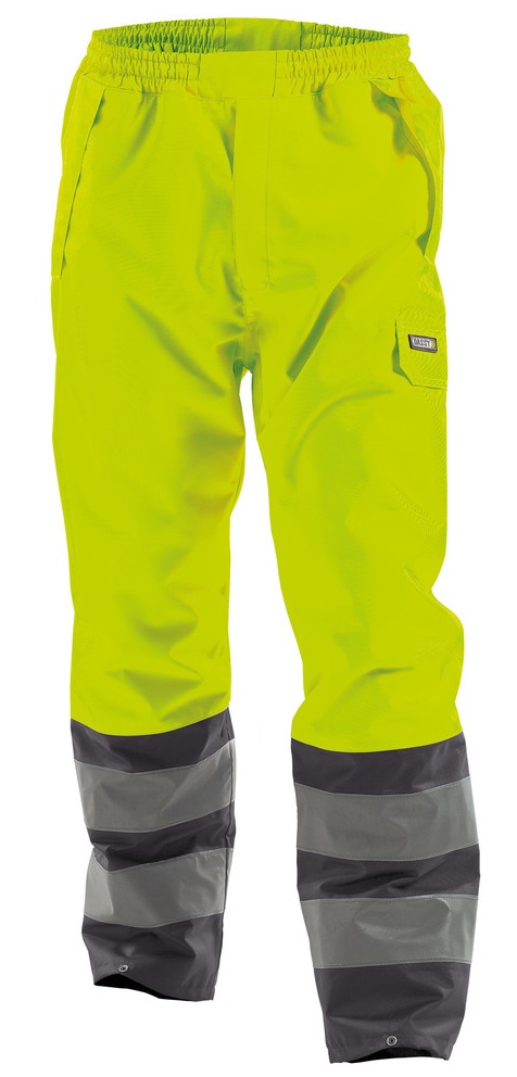 DASSY-Warnschutz, Regen-Warn-Bundhose SOLA,   gelb/grau